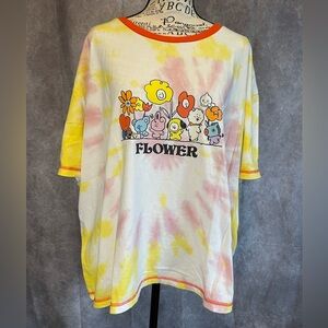 BT21 Tie-Dye Flower Graphic T-Shirt Women’s 2X